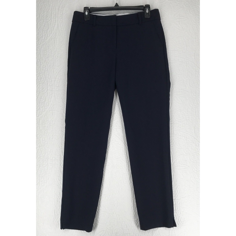 Talbots Hampshire Ankle Pant Size 4 Mid Rise Navy